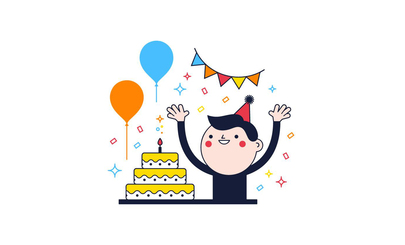 Happy Birthday, design 2